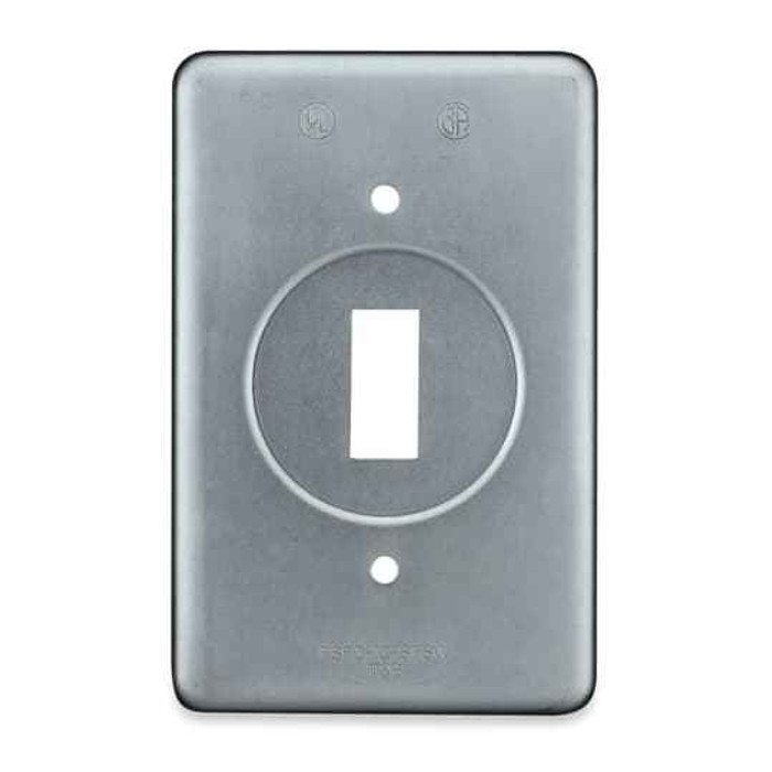 Thomas & Betts DS32-TB SGL GANG FS/FD CVR,STL, SGL SW
