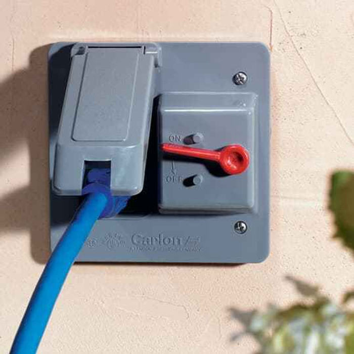 Thomas & Betts E9G2DSN DUPLEX TOGGLE CVR-GREY