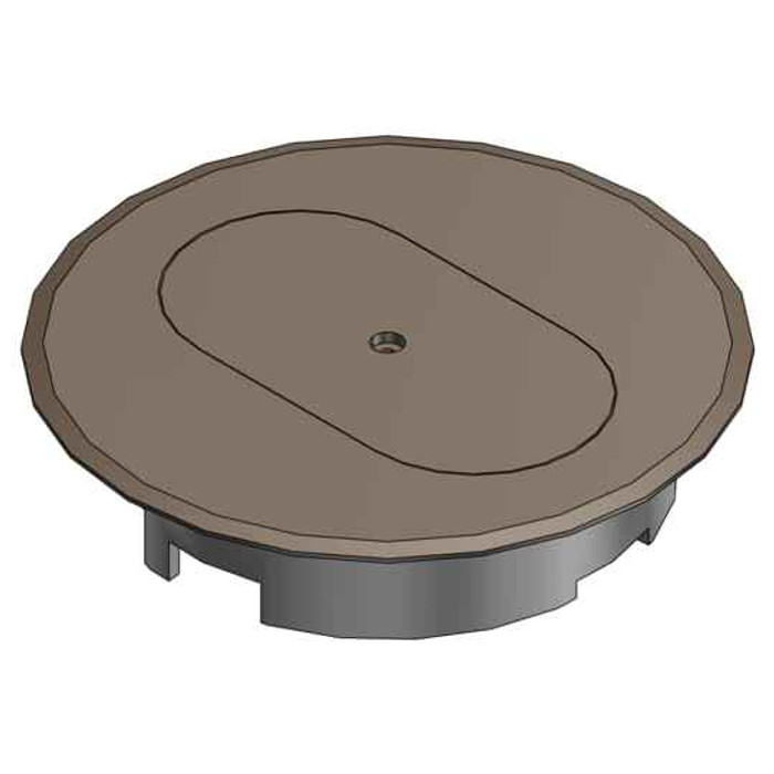 Thomas & Betts E97DSB DUPLEX RECEP FLR BOX CVR-BROWN