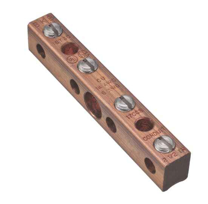 Thomas & Betts IBT3CB-B1-10 COPPER TERMINATION GROUND BAR