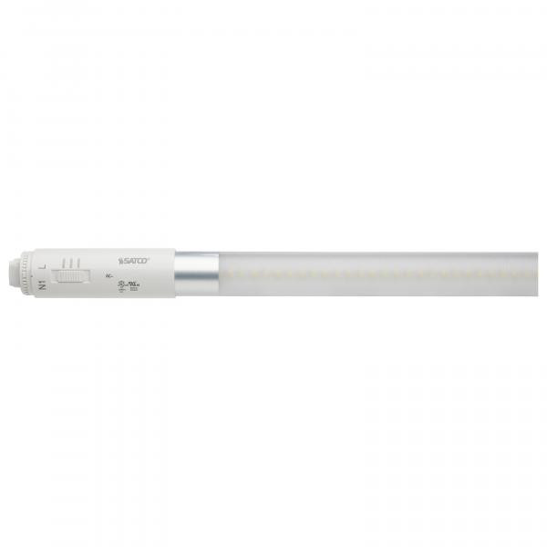 Satco Lighting SAT-S16433 12 Watt T8 LED - CCT Selectable - 120-277 Volt - Single or Double Ended - Type B Ballast Bypass