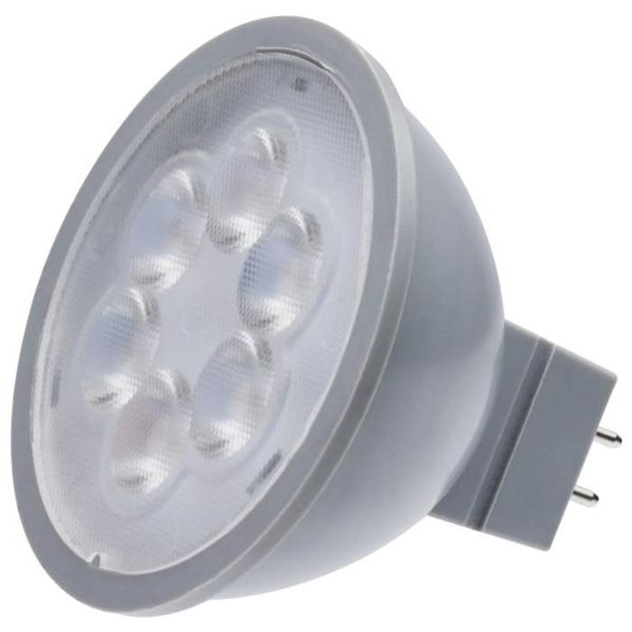 Satco Lighting SAT-S11395 4.5 Watt MR16 LED - Silver Finish - 5000K - GU5.3 Base - 360 Lumens - 12 Volt