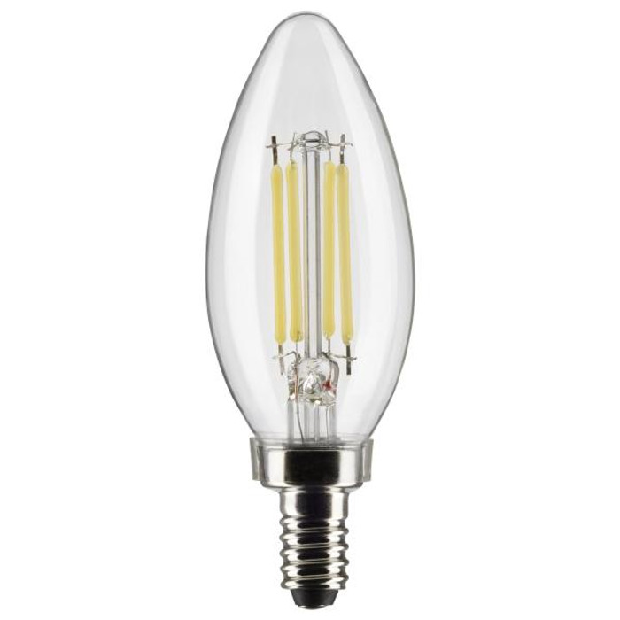 Satco Lighting SAT-S21277 5.5 Watt B11 LED - Clear - Candelabra base - 90 CRI - 5000K - 120 Volt