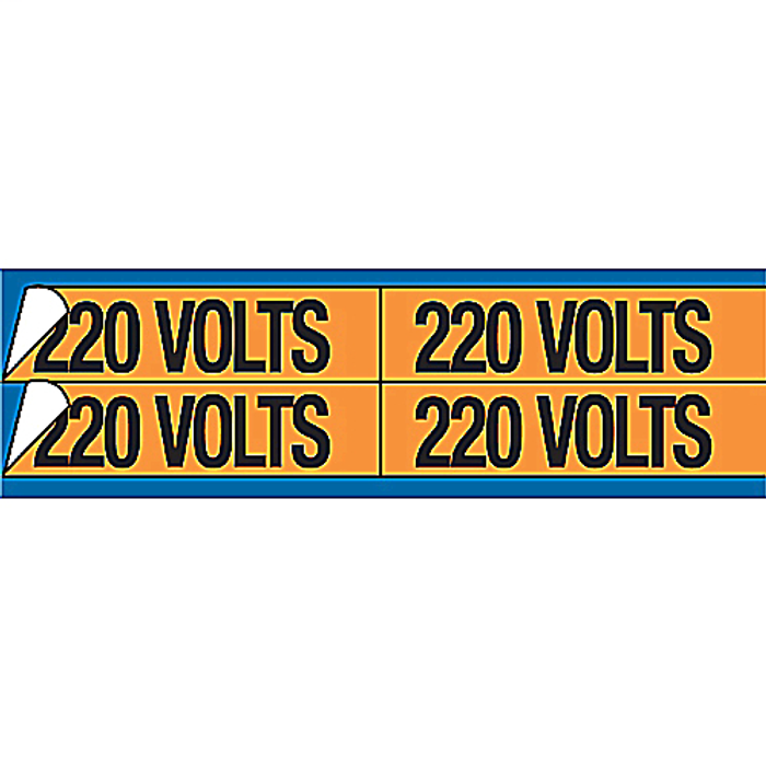 Thomas & Betts WDT-5010 Conduit and Voltage Marker Cards - Vinyl