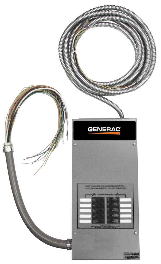 GENERAC RXG10EZA1 RXG10EZA1 - 10-circuit 50 Amp Load Center ATS - NEMA 1 CUL