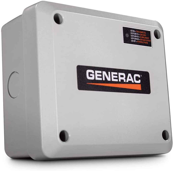 GENERAC 69981 7.5/6kW Air-Cooled Standby Generator, Steel Enclosure, 8 Circuit LC
