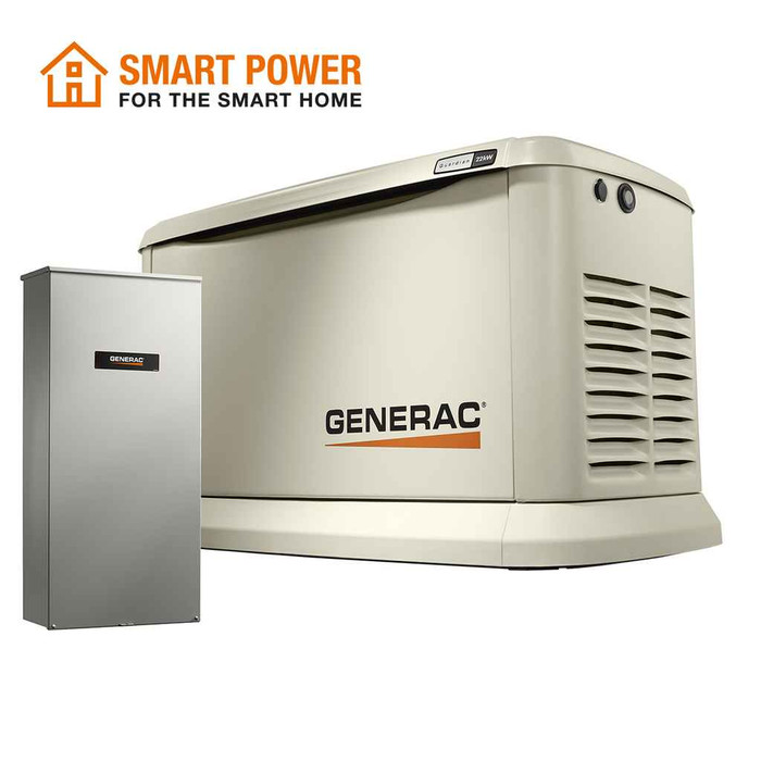 GENERAC 70432 Guardian 22kW Home Backup Generator with Whole House Switch WiFi-Enabled