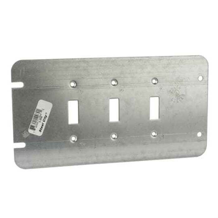Steel City 2 GCS STL CVR, 2 GANG, USE W/2 TGL SW