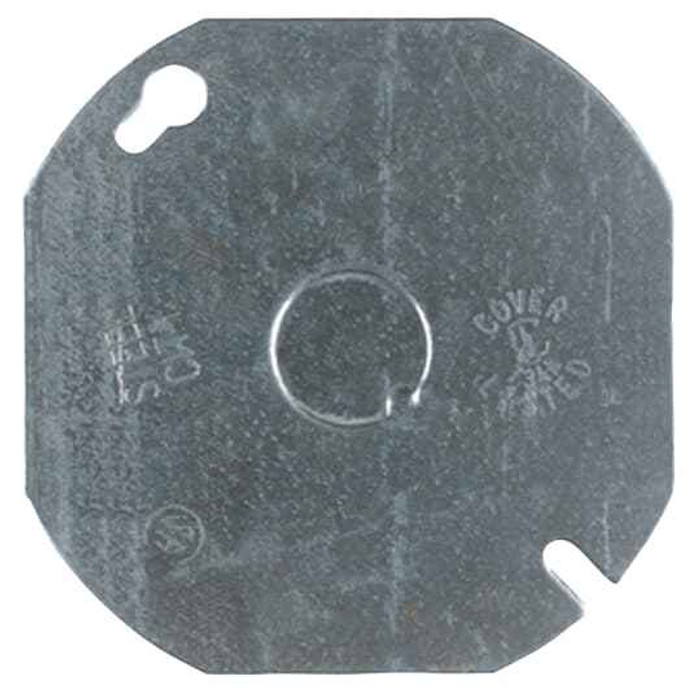 Steel City 54 C 6 4 INOCT BX COVER,STL,FLAT,1/2-KO