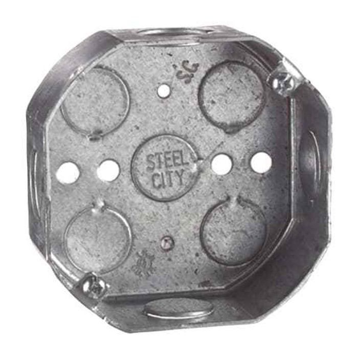 Steel City 541511234-25R 4 STEEL OCTAGON BOX