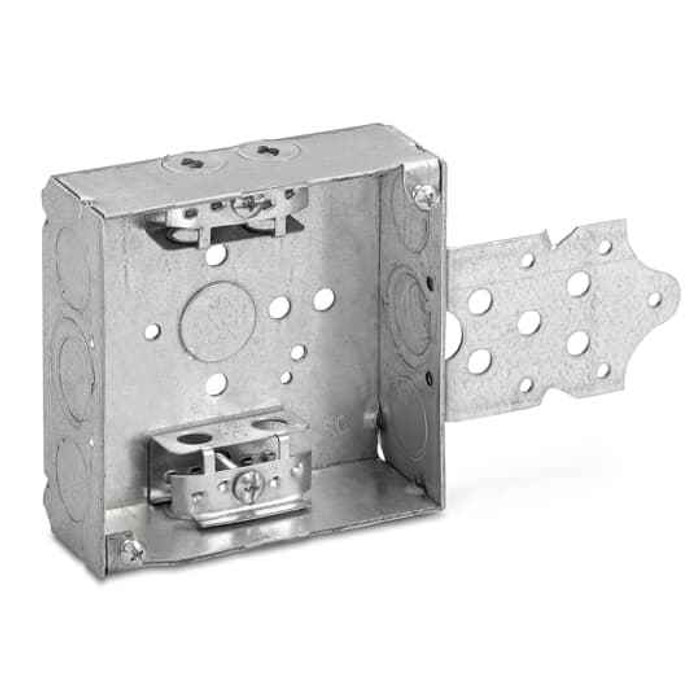 Steel City 52151 BX 4 INSQ BX,STL,21CU,1/2-KO,BRKT,CLP