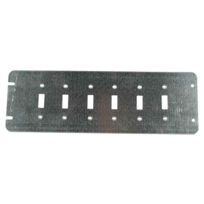 Steel City 6 GCS 6 GANG COVER, TOGGLE SWITCHES