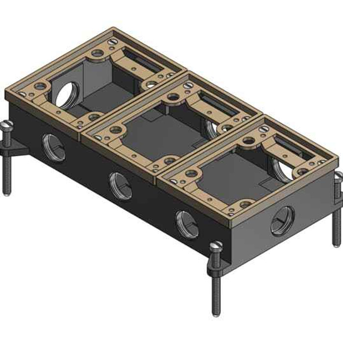 Steel City 843 SC 3-G FL SVC FLR-BX49.5CU HUB3/4 IRON