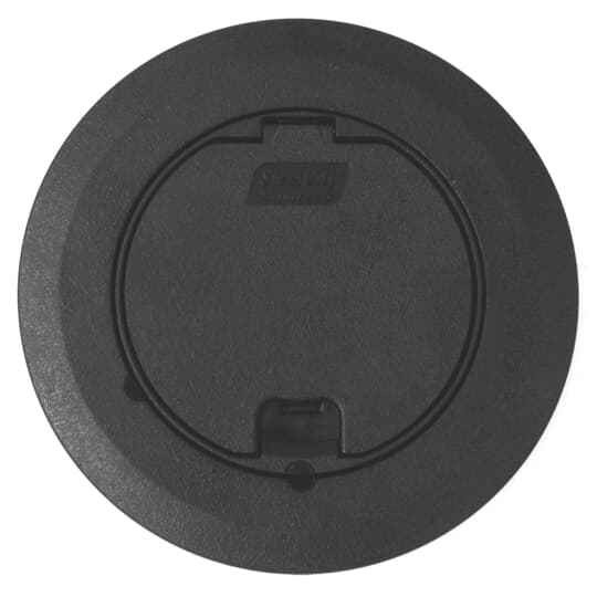 Steel City 68R-CST-BLK ROUND RECESSED COVER - BLACK