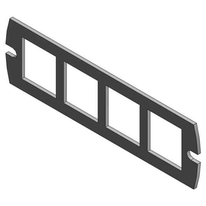 Steel City FPT4-CPA-4SYS 4X4 COM A PLATE - 4 SYSTEMAX JACKS
