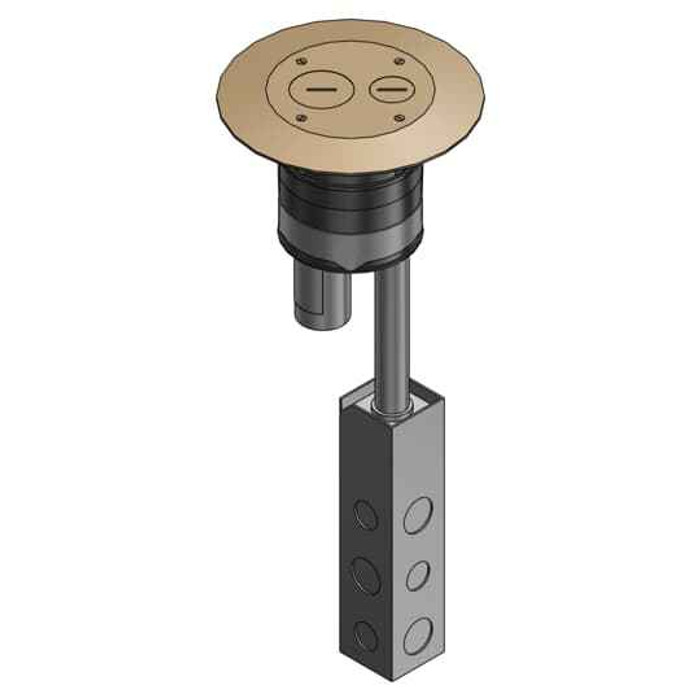 Steel City FFPT4-BRS 4 FURN FEED PT 1-1/4 3/4 BRASS