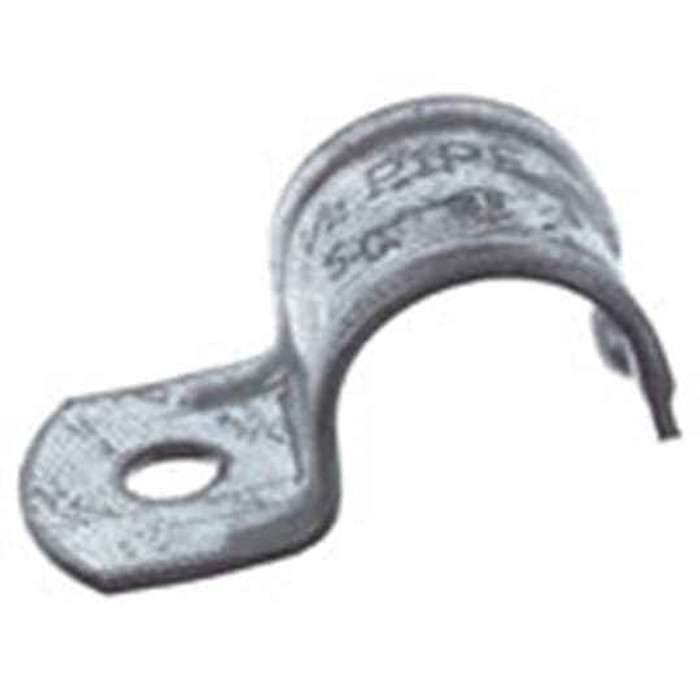 Steel City HS 403 1 PIPE STRAP,RGD/IMC,M.IRON,1 HOLE