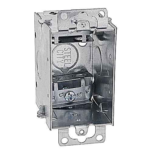 Steel City LXLE GANGBLE SWTCH BX 12.5C 1/2KO ARMCBL