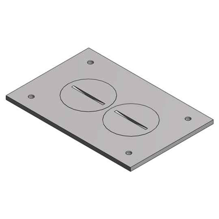 Steel City P 64 DU AL MULTI-GANG CVR PLT 4.5X3IN AL