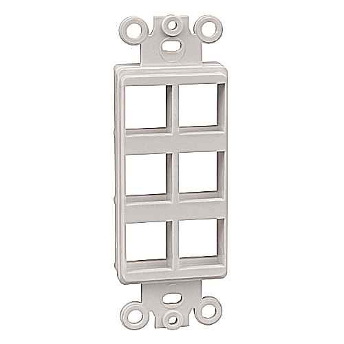 Steel City OPODEC4-WH DECORA ADAPTER, 4-PORT, KEYSTONE