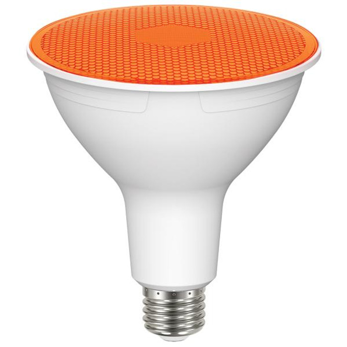 Satco Lighting SAT-S29483 11.5 Watt PAR38 LED - Amber - 90 degree Beam Angle - Medium base - 120 Volt