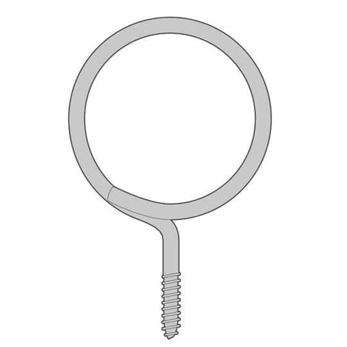 Steel City SSF-VR4B 4 INCH X 1/4 THREADED BRIDLE RING