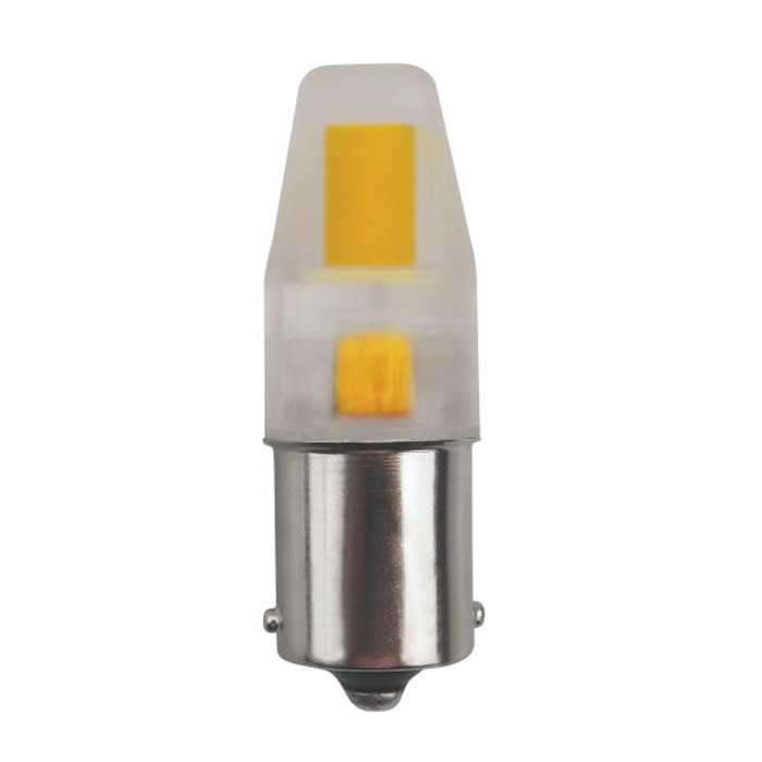 Satco Lighting SAT-S8688 3W - LED - 3000K - Clear - S.C Bayonet Base - 12 Volt AC/DC