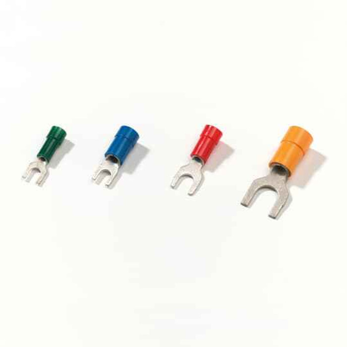 Sta-Kon RB3F BLUE POLYCARBONATE FORK TERMINAL