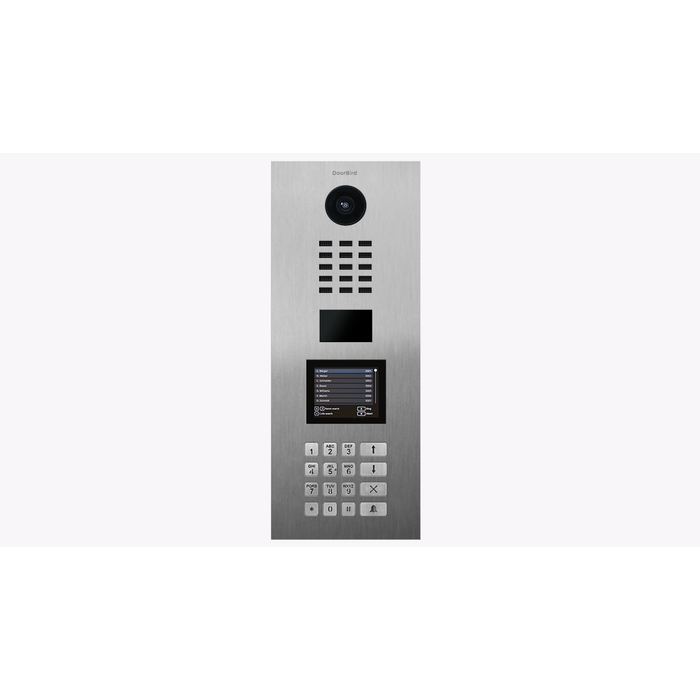 DoorBird 423870840 D21DKV IP Video Door Station with RFID Reader and Keypad, Stainless Steel V2A Brushed