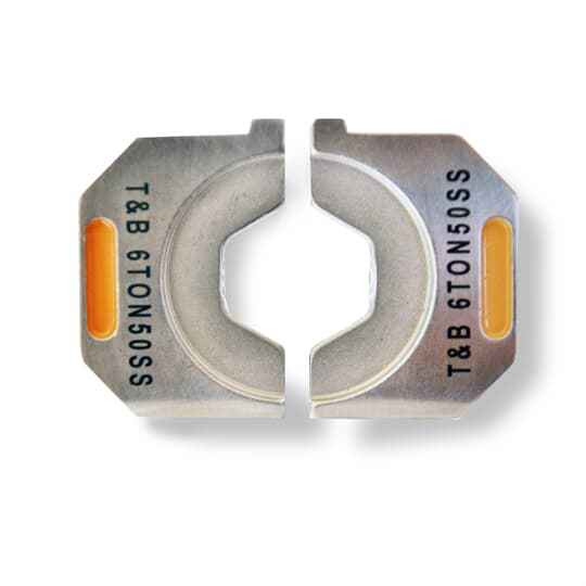 Blackburn 6TON50XSS 6TON SS HEX FLEX DIE W/50X ORG/TAN