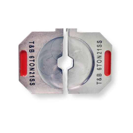 Blackburn 6TON21XSS 6TON SS HEX FLEX DIE W/DIE 21X RED