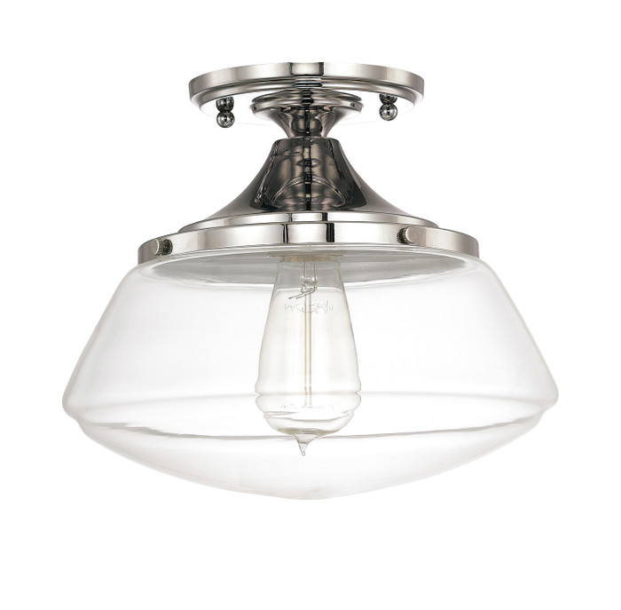 Capital Lighting CAP-3537 Schoolhouse Urban / Industrial 1-Light Semi-Flush