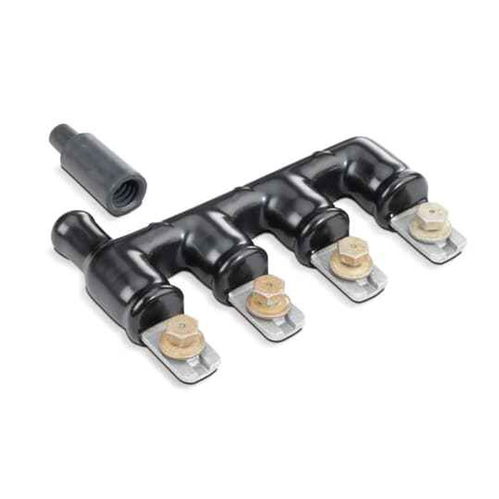 Blackburn UPC44SLWL2P INSUL BUSCONN 5TERM 4PORTS SL 12-4
