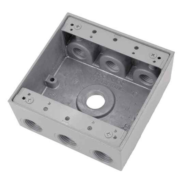 Red Dot 2IH7-1 2-GANG UNIV WP BX 31.8CU 7HOLE 10PK
