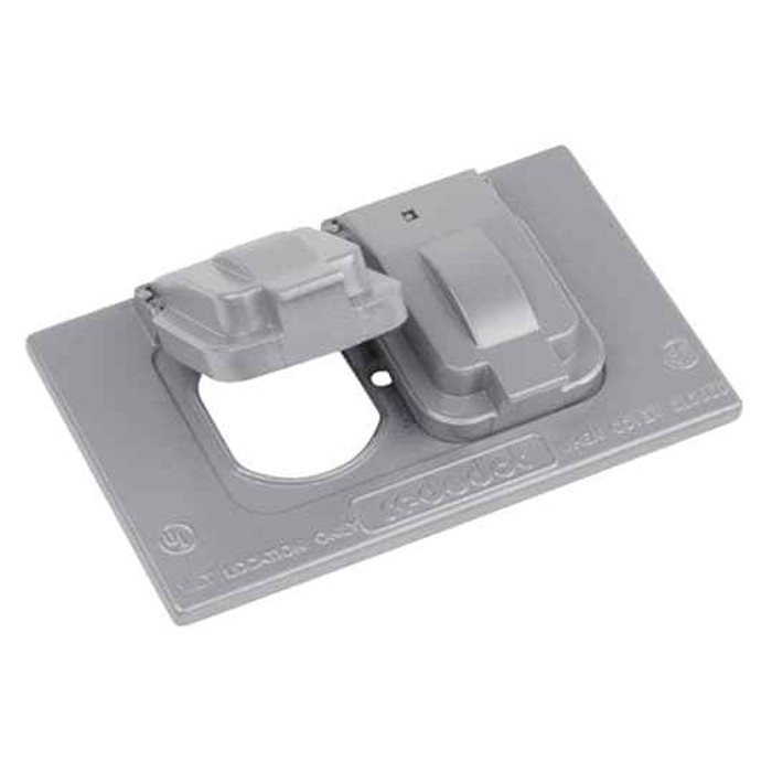 Red Dot DCCDSO-BR 1-GANG WP RCPT CBR BRZ AL