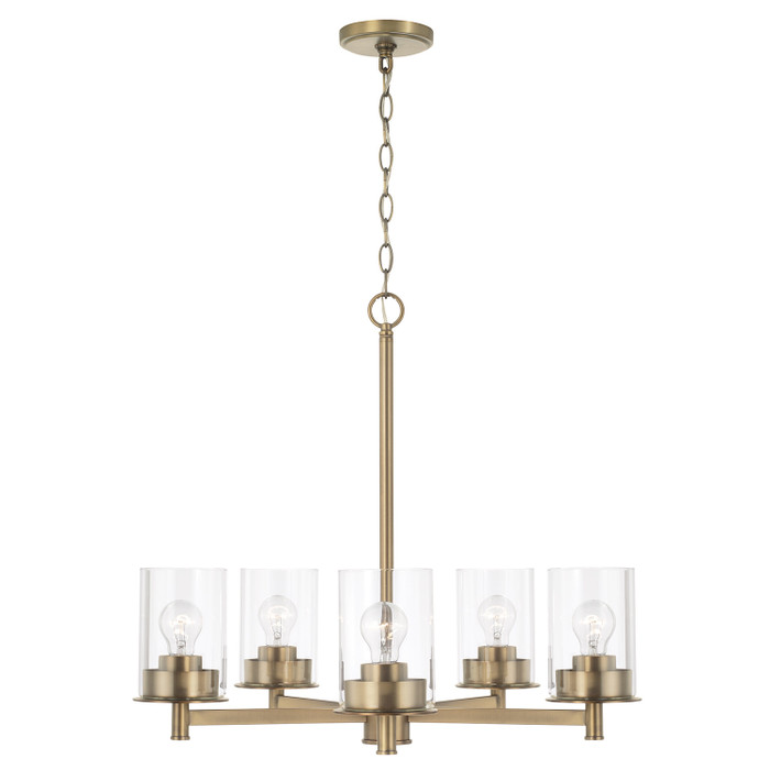 Capital Lighting CAP-446851 Mason Transitional 5-Light Chandelier