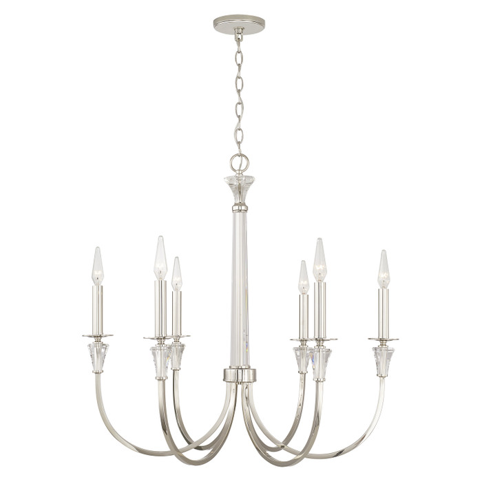 Capital Lighting CAP-441861 Laurent Traditional 6-Light Chandelier