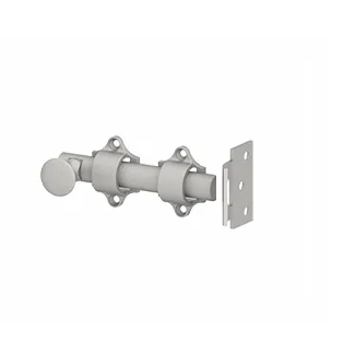Hager 279D Brass Dutch Door Bolt with 5/8" Half Round Bolt and Universal Strikes