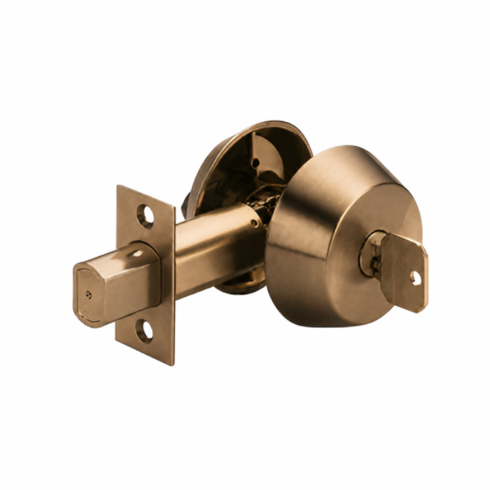 Marks USA 130M Double Cylinder Deadbolt, Marks C Keyway, 6 Pin, Keyed Different, 2-3/4in Backset, Grade 1
