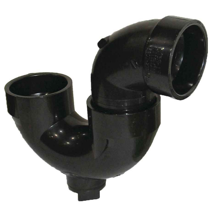Nibco 5884 P-Trap Hub x Hub x Cleanout with Plug - ABS DWV
