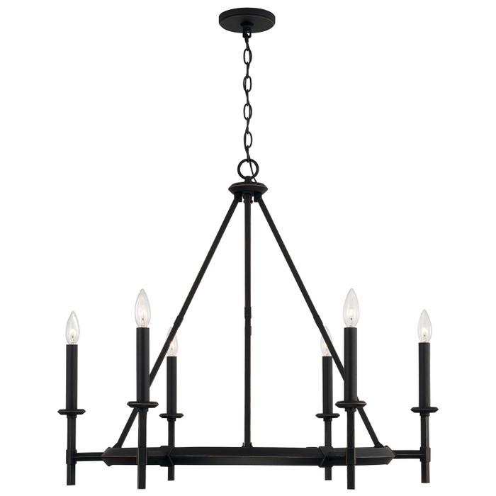 Capital Lighting CAP-445261 Ogden Transitional 6-Light Chandelier