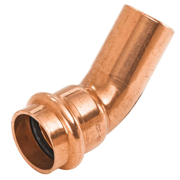 Nibco PC606-2 45-Degree Elbow Ftg x P - Wrot Copper