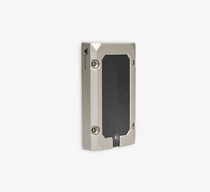 Paxton10 - Vandal Resistant Slimline Reader, Surface Mount, Multi-Format, 125khz, 13.56 MHz, 2.4GHz, Piezo Buzzer, 12VDC, IK10, IP67, UL, FCC, Black