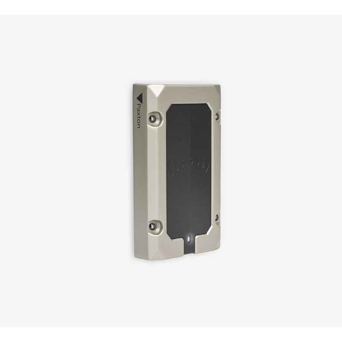 Paxton10 - Vandal Resistant Slimline Reader, Surface Mount, Multi-Format, 125khz, 13.56 MHz, 2.4GHz, Piezo Buzzer, 12VDC, IK10, IP67, UL, FCC, Black