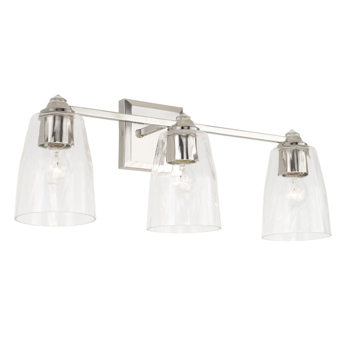 Capital Lighting CAP-141831 Laurent Traditional 3-Light Vanity