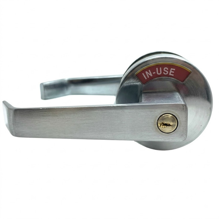Cal Royal Privacy Indicator Leverset, 2-3/8in and 2-3/4in Backset Included, ANSI Strike