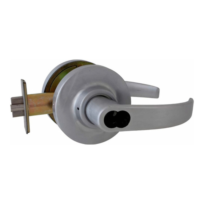 Marks USA 295RDB Classroom Intruder Lever Lockset, Curved Lever, Yale Large Format IC, Less Core, 2-3/4in Backset, ANSI Strike, Grade 1