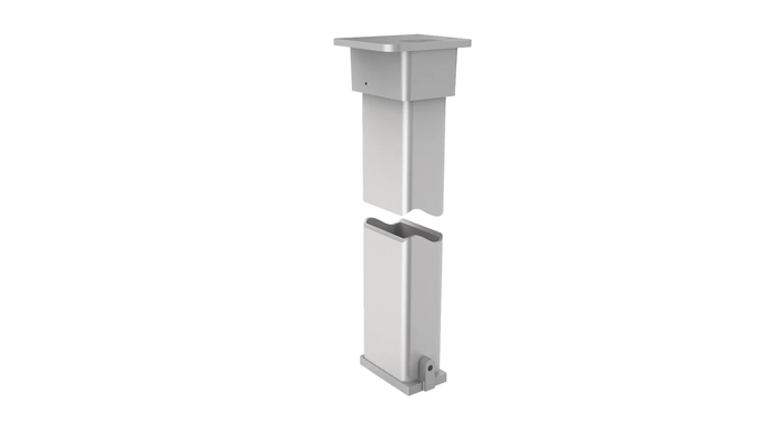 Sargent 980S - Removable Mullion, Steel, 86", Gray Prime Coat Finish