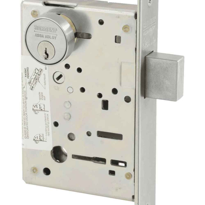 Sargent 8223 Series - Grade 1 Classroom Deadlock Mortise Deadbolt Only, Double Cylinder, Not Handed, Conventional Cylinder, Flat Strike