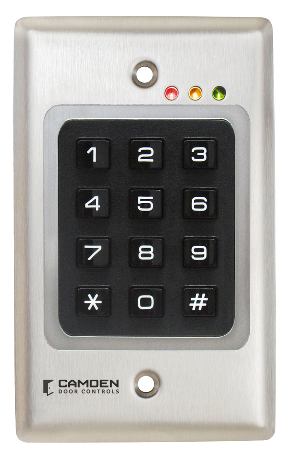 Camden CM-120 Flush Mount Wired and Wireless Keypads, 999 Users